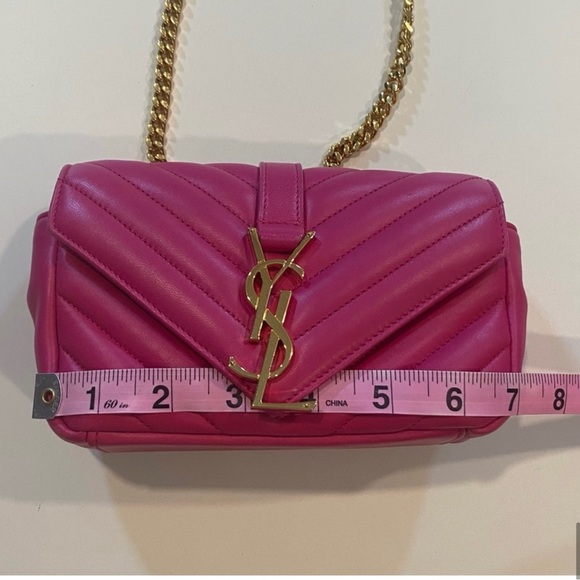 YSL mini hot pink/ fuchsia purse - Picture 11 of 12